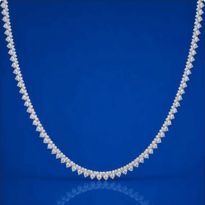 Diamond tennis necklace