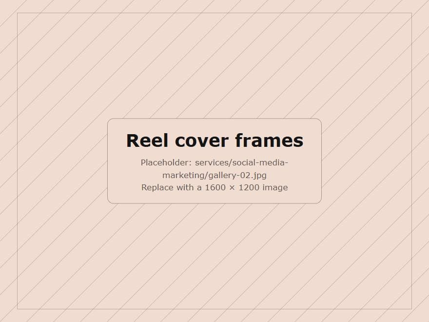 Reel cover frames