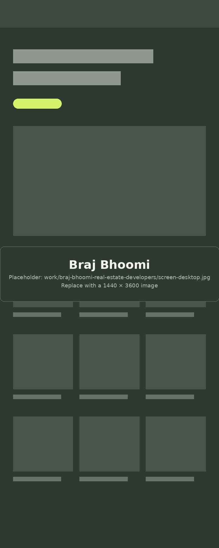 Braj Bhoomi website, full page