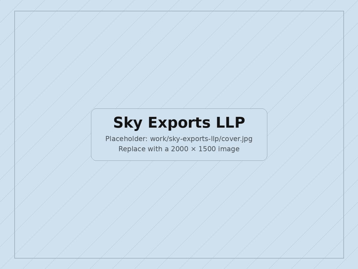 Sky Exports LLP social media content