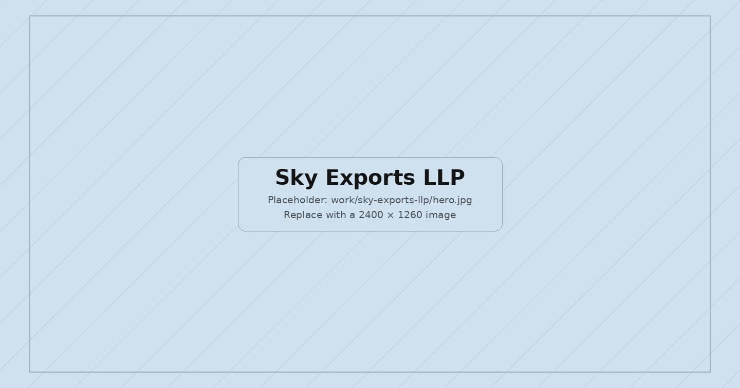 Sky Exports LLP social media content
